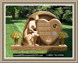    Shape Of A Heart Memorial Gravestone 