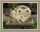    Shape Of A Heart Headstones And Grave Markers 