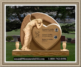    Shape Of A Heart Headstones And Memorials 