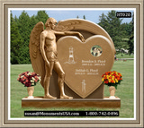    Shape Of A Heart Funeral Headstone 