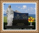   Jesus Themed Design Headstone 