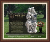   Jesus Themed Gravestone Design 