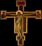   Cross Jesus Depiction On Black Tombstone 