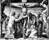   Cross Jesus Depiction On Burial Headstones 