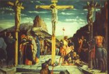  Cross Jesus Delineation On Stones A Gravestone 