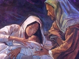   Baby Jesus Delineation On Gravestone Examples 